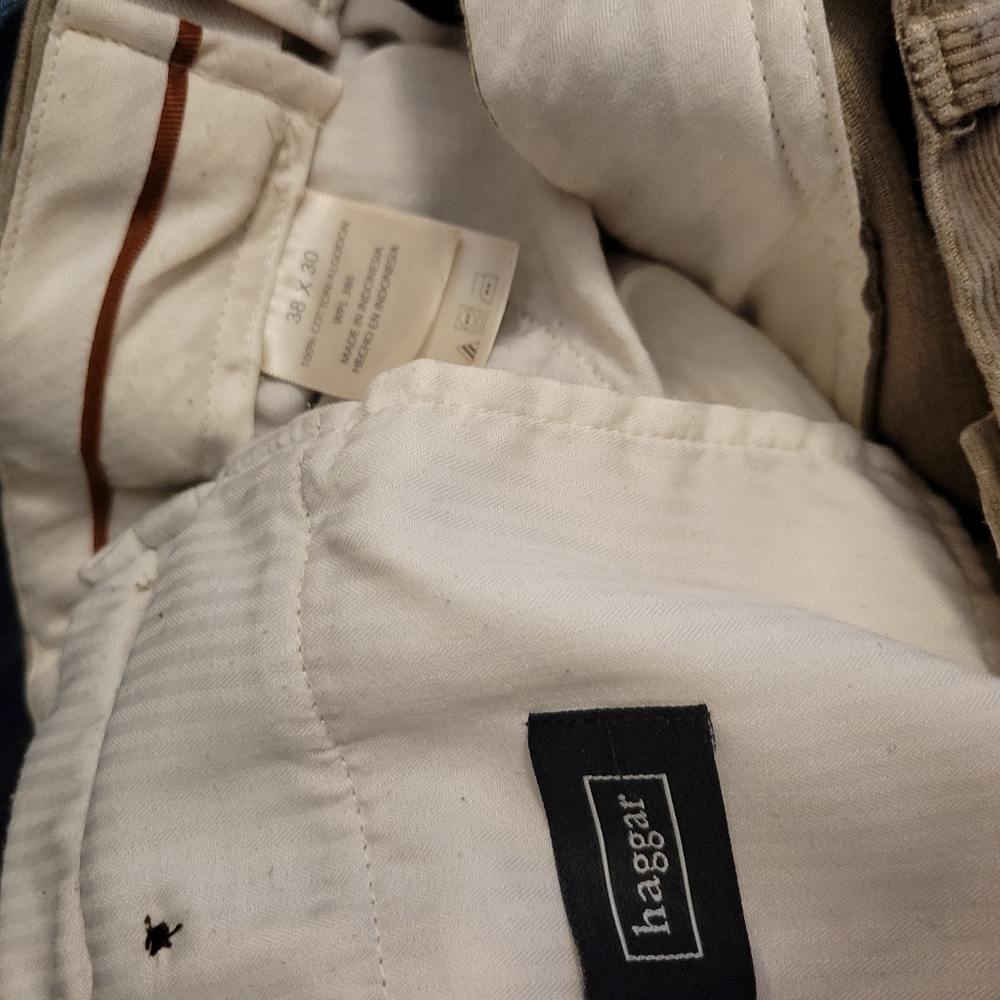 Haggar Premium Stretch Corduroy Pants - Men's 38x30 - Earth Tone - Picture 3 of 5